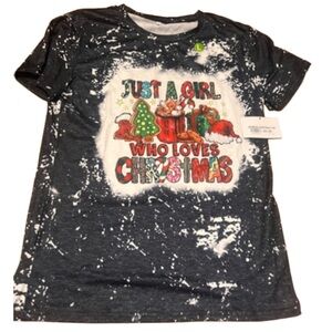 Acid wash Just a Girl Who loves Christmas